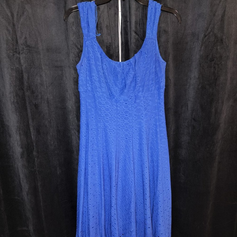 London Times Blue Mini Dress - Size 6